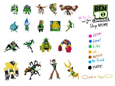 Ben 10 Omniverse Ship Meme (Ben and Aliens) by Shanya342 on DeviantArt