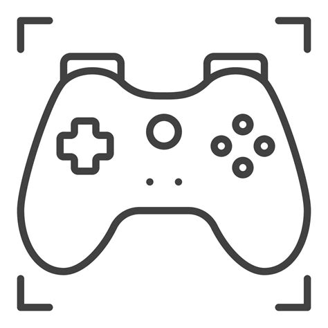 Game Controller For Gamer Vector Gamepad Icon Or Symbol In Outline