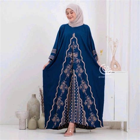 Jual Kaftan India Jogja Premium Rayon Super Jumbo Busui Dress Nyaman