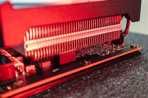 Gpu Graphics Card Cooling System Close-up Details Stock Image - Image of semiconductor ...