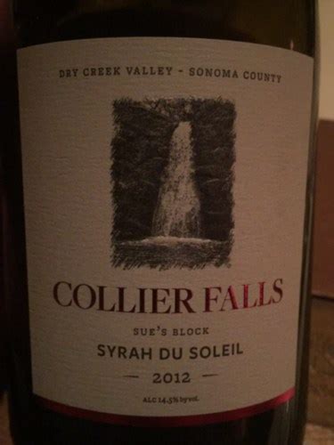 2013 Collier Falls Sue S Block Syrah Du Soleil Vivino