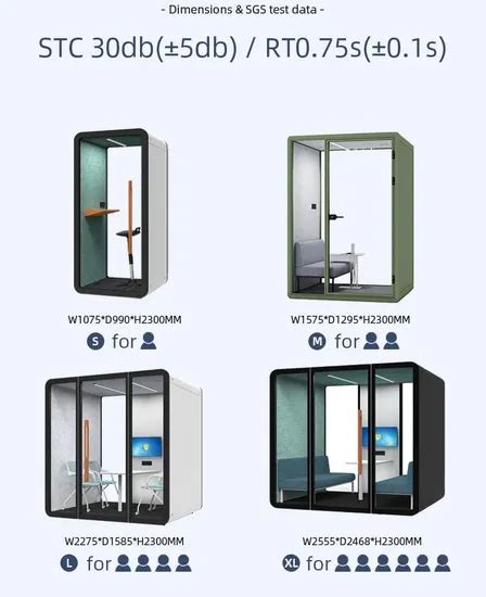 Office Phone Booth Room Pob Working Movable Silence Soundproof Modular