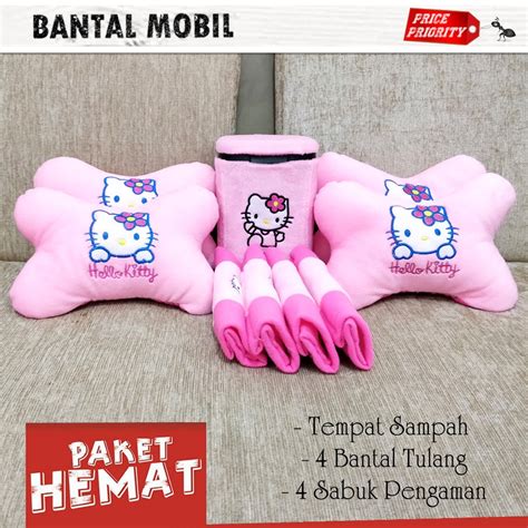 Jual Bantal Mobil Premium Bantal Leher Unik Sandaran Keren Kekinian