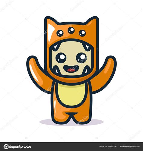 Cute Monster Mascot Costume Design Stock Vector By ©guavanaboy 389542294