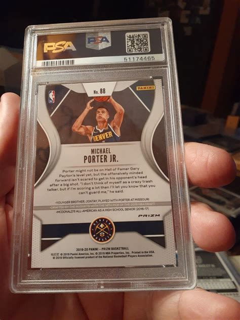 Panini Prizm Pink Ice Prizm Michael Porter Jr For Sale