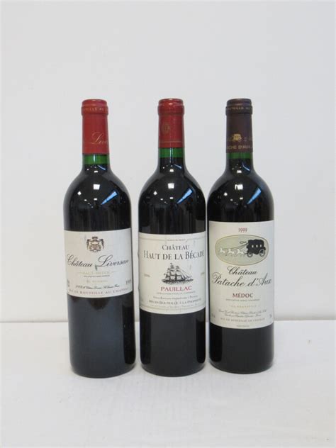 Lot de 3 blles comprenant 1 Blle CH PATACHE D AUX Médoc CB 1999 1