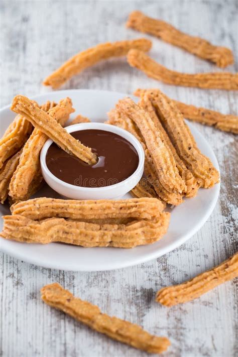 Traditional Spanish Dessert Churros Stock Image Image Of Sweet