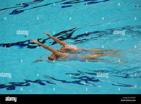 Andrea Fuentes Gemma Mengual ESP AUGUST 19 2008 Synchronized Swimming