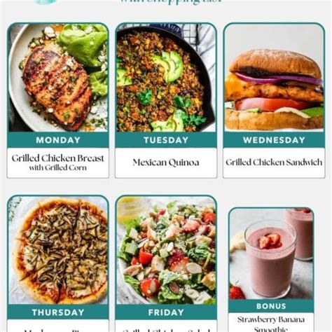 Free Healthy Weekly Meal Plans Wellplated