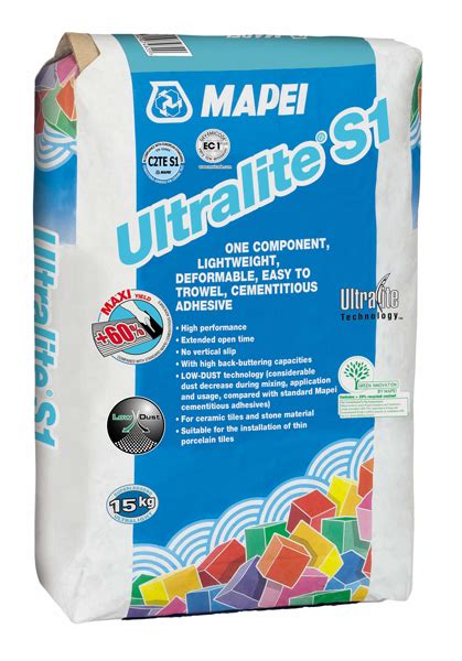 Mapei Ultralite S1 Adhesive Grey 15kg Resapol