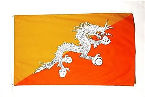 Az Flag Bhutan Flag 2x3 Ft 100d Polyester Bhutanese Banner With