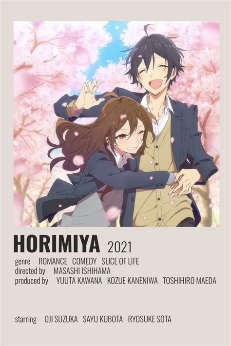 Horimiya Poster By Cindy Anime Comedy Anime Best Romance Anime