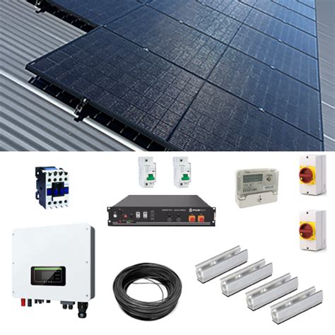 4 25kW 4250W Hybrid Solar Power Kit With 4 8kWh Battery Storage For