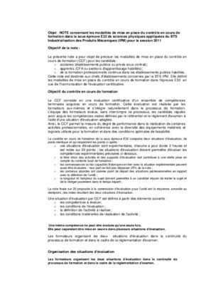 Bts Ipm Pre Industrialisation Pdf Notice Manuel D Utilisation