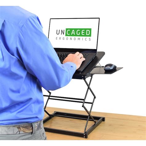 Uncaged Ergonomics Portable Aluminum Laptop Stand Adjustable Height