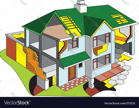 House diagram Royalty Free Vector Image - VectorStock