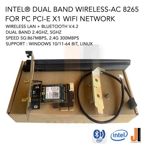 Intel® Dual Band Wireless-AC 8265 PCI-e x1 wifi network wireless lan ...
