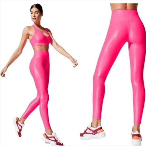 Carbon38 Pants And Jumpsuits Nwt Carbon38 Metallic Hot Pink Leggings Size S Poshmark