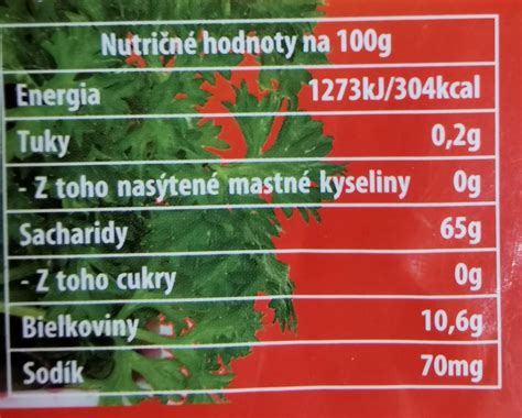 Sušená čierna huba JUDÁŠOVO UCHO SAVIA kalórie kJ a nutričné hodnoty