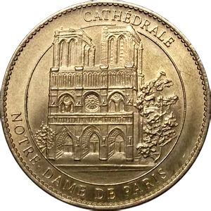 Token Cathedrale Notre Dame De Paris France Tourist Tokens Col Fr