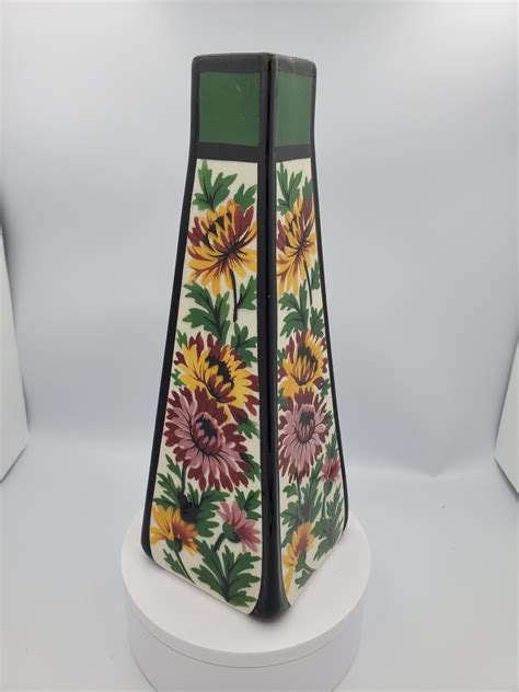 Stylized Villeroy Boch Wallerfangen Vase 1900 S Etsy