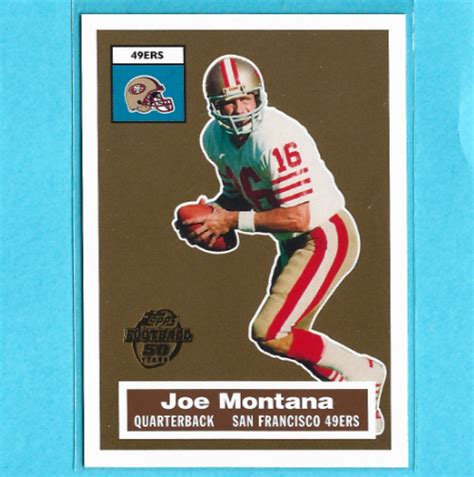 Topps Th Anniversary Joe Montana Ers Ebay