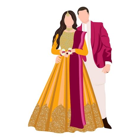 Premium Vector Vector Indian Wedding Invitation Card Template