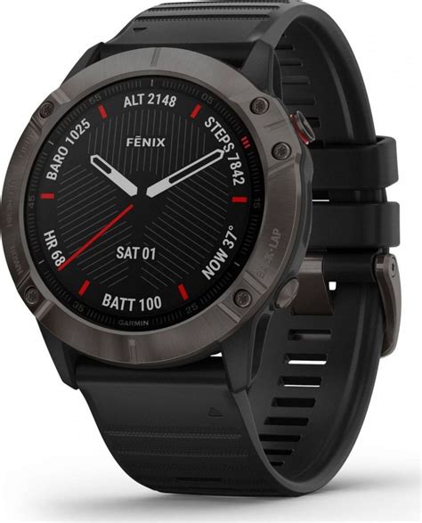 Garmin Fenix 6X Sapphire Czarny 010 02157 11 Zegarek Sportowy