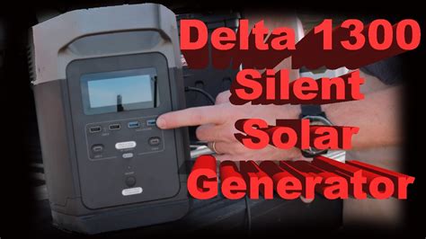 Ecoflow Delta 1300 Silent Generator Great For Camping Emergencies