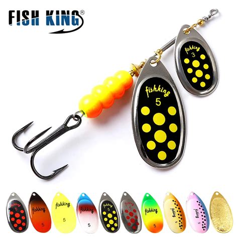 FISH KING señuelo de Metal para pesca cebo giratorio de fundición