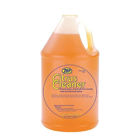 Zep Cleaner Degreaser 1 Gal Pail Liquid Orange 4 Pk 45524 Zoro