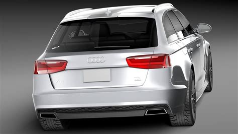 Audi A6 Avant 2015 3d Model By Squir