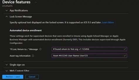 Configure Ios Lock Screen Message Through Intune Techuisitive