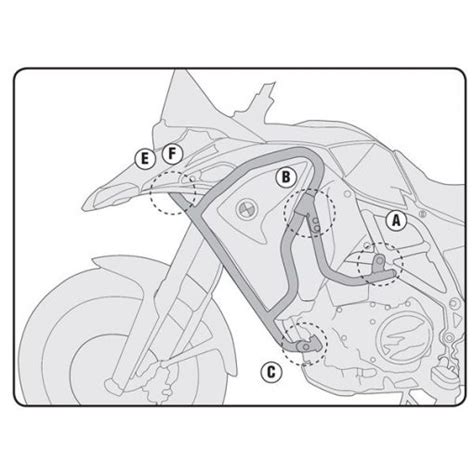 GIVI Valbeugels BMW F800GSA Bovenkant Motor Type TNH5123OX Moto