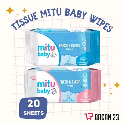 Jual Tissue Mitu Baby Wipes Sheets Blooming Cherry Blossom Berry