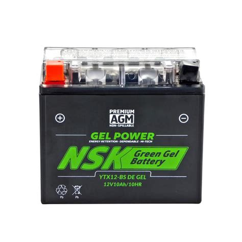 Batería NSK De Gel Para Moto YTX12 BS Moto Mayoreo GDL