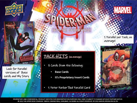 2022 Upper Deck Spider Man Into The Spider Verse Trading Cards