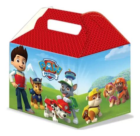 Cajita Para Dulces Paw Patrol 6pz 12 5 X 13 8 X 11 Cms Envío gratis