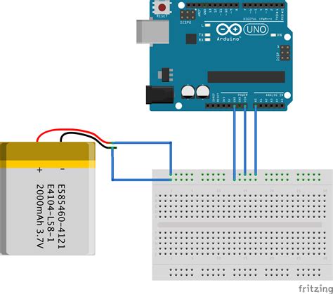 Monitoring A LiPo Battery While Powering The Arduino UNO With It