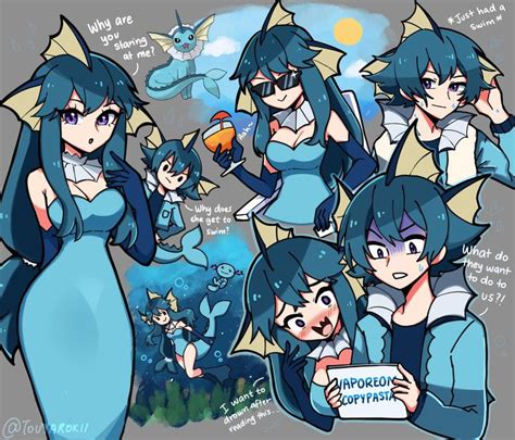 Vaporeon Gijinkas 💧 Gijinka Moe Anthropomorphism Pokemon Pokemon