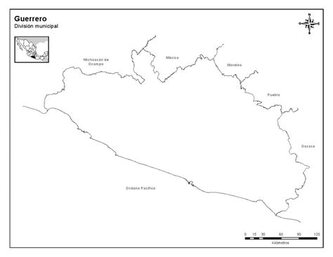 Mapa De Guerrero Con Municipios Estado De Guerrero México Mapastop