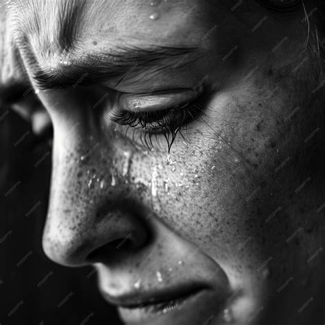 Sad facial expression visual photo album full of melancholy and unhappy