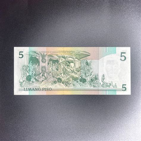 5 Pesos New Design Series Nds Marcos Sign Banknote Hobbies And Toys Memorabilia