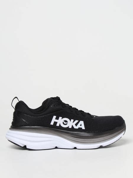 HOKA: sneakers for man - Black | Hoka sneakers 1123202 BONDI 8 online ...