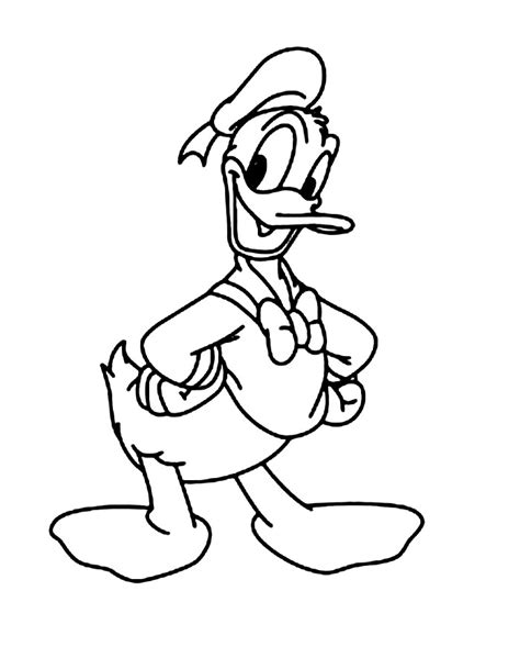 Donald Duck Coloring Pages Free Printable Pdf