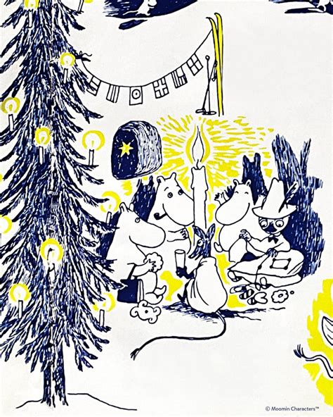 Moomintroll celebrates christmas