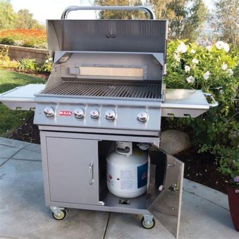 Bull Angus Stainless Steel Bbq Grill On Cart The Angus Grill Head Is A 4 Burner 30 Stainless