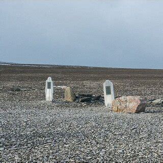 Graves on Beechey Island, Nunavut, Canada, of Franklin expedition ...