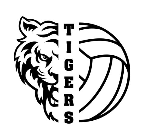 Tigers Volleyball Tigers Tigers Logo Tigers Svg Volleyball Svg T