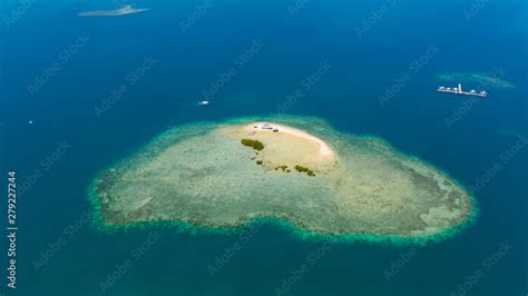 Mangrove Trees On The Atolls Seascape With Coral Reefs And Lagoons